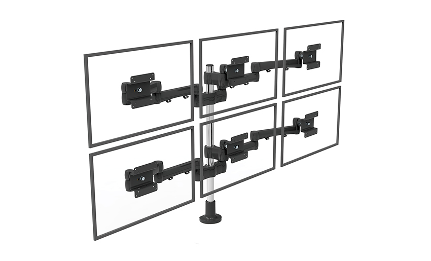 Dudukan Meja Monitor Lcd Multi Layar yang Dapat Disesuaikan